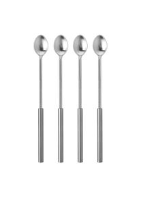 Longdrinkl&ouml;ffel FINK STUDIO "BLIND TASTE", grau, B:19cm L:27cm, Edelstahl, Essl&ouml;ffel, Longdrinkl&ouml;ffel, in Geschenkverpackung