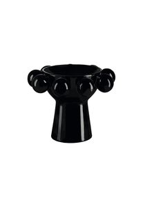 Dekoschale FINK STUDIO "HIGH BALL", schwarz, B:22cm H:16,5cm T:22cm &Oslash;:22cm, Porzellan, Dekoschalen, Dekoschale, in STUDIO Geschenkverpackung