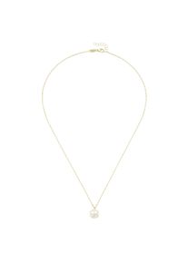 Goldkette Luigi Merano "Kette Kleeblatt-Anh&auml;nger mit Perlmutt, Gold 375", bunt (perlmutt), Halsketten, Damen, Gelbgold 375, Goldkette