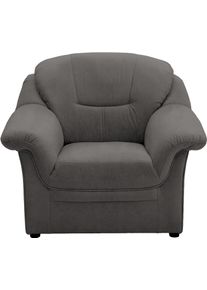 Sessel OTTO HOME "Nyborg Sitzbreite 48 cm, mittelfester Sitzkomfort", dunkelgrau, B:98cm H:84cm T:82cm, 100% Polyester, Sessel, Sessel, aus pflegeleichtem, weichem Luxus-Microfaser