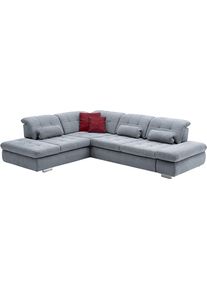 Ecksofa DIE PLANBAR "MP-IN17004 L-Form, Breite 323 cm, mit Federkern-Polsterung", ice, B:323cm H:84cm T:260cm, 100% Polyester, Sofas, Ecksofa, inkl. Sitztiefenverstellung, wahlweise weitere Funktionen