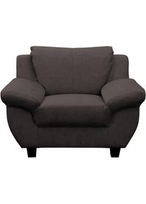 Sessel OTTO HOME "Silkeborg Sitzbreite: 49 cm, gem&uuml;tlich und formsch&ouml;n", braun, B:109cm H:80cm T:91cm, 100% Polyester, Sessel, Sessel, aus haustierfreundlichem Pet Friendly Bezug