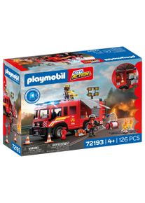 Konstruktions-Spielset Playmobil "Feuerwehr-R&uuml;stfahrzeug (72193), City Action", bunt, Spielbausteine, Kinder, Kunststoff, Konstruktions-Spielset, mit Licht- und Soundeffekten