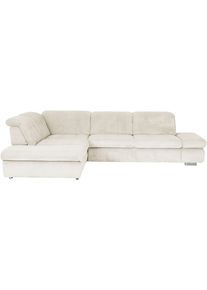 Ecksofa DIE PLANBAR "MP-IN17004 L-Form, Breite 323 cm, mit Federkern-Polsterung", natur, B:323cm H:84cm T:260cm, 88% Polyester, 12% Polyamid, Sofas, Ecksofa, inkl. Sitztiefenverstellung, wahlweise weitere Funktionen