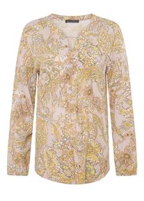 Schlupfbluse Betty Barclay "Schlupfbluse mit Print", Damen, Gr. 48, bunt (beige, gr&uuml;n), Obermaterial: 100% Viskose CV., Blusen Schlupfbluse