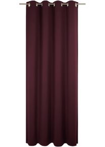Vorhang WIRTH "Newbury" Gr. 3, lila (aubergine), B:130cm H:225cm, Jacquard, Baumwolle, Polyester, Gardinen, Vorhang