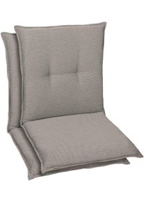 Sitzauflage GO-DE, grau (grau, taupe), B:50cm H:7cm T:100cm, Polyester, Polyurethan, Polsterauflagen, Sitzauflage, Ma&szlig;e ca.: 50 cm x 100 cm x 7 cm