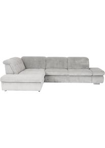 Ecksofa DIE PLANBAR "MP-IN17004 L-Form, Breite 323 cm, mit Federkern-Polsterung", grau, B:323cm H:84cm T:260cm, 88% Polyester, 12% Polyamid, Sofas, Ecksofa, inkl. Sitztiefenverstellung, wahlweise weitere Funktionen