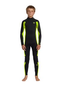 Neoprenanzug Billabong "4/3mm Foil suit", Kinder, Gr. 16 ( 163-170cm & 50-55 kg), fluro lime, Obermaterial: 80% Neopren, 20% Nylon., Sportanz&uuml;ge Neoprenanzug
