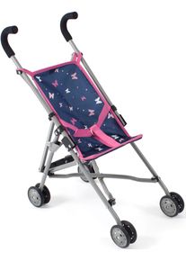 Bayer Chic 2000 Puppenbuggy CHIC2000 "Roma, Mini-Buggy", bunt (butterfly blau), Puppenwagen, KinderB:29cm H:57cm T:50cm, Kunststoff, Metall, Stoff, Puppenbuggy, B:29cm H:57cm T:50cm