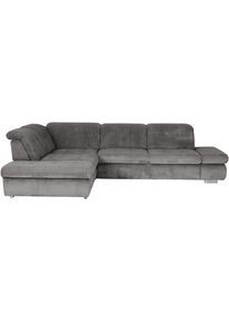 Ecksofa DIE PLANBAR "MP-IN17004 L-Form, Breite 323 cm, mit Federkern-Polsterung", anthrazit, B:323cm H:84cm T:260cm, 88% Polyester, 12% Polyamid, Sofas, Ecksofa, inkl. Sitztiefenverstellung, wahlweise weitere Funktionen