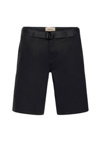 Chinoshorts Blend "Chinoshorts BHBelo", Herren, Gr. L, N-Gr, schwarz, Obermaterial: 98% Baumwolle CO. 2% Elasthan EL., Hosen Chinoshorts
