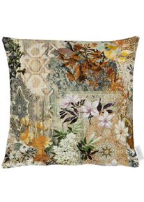 Dekokissen Apelt "7401", bunt (natur, beige, braun, bedruckt), B:40cm H:0,5cm L:40cm, Mischgewebe, Dekokissen_Sitzkissen_Kissenh&uuml;llen, Dekokissen
