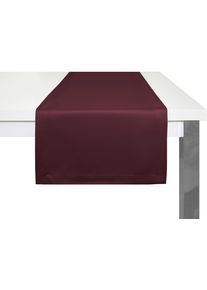 Tischl&auml;ufer WIRTH "NEWBURY" Gr. 1, lila (aubergine), B:50cm L:150cm, Baumwolle, Polyester, Tischdecken, Tischl&auml;ufer