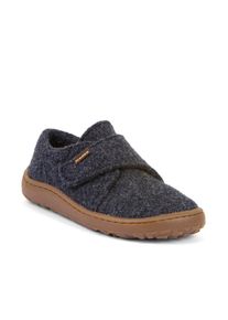 Hausschuh froddo "BAREFOOT WOOLY", M&auml;dchen, Gr. 32, blau (dunkelblau), Wolle, Basic, Schuhe Hausschuh, barfoot Klettschuh f&uuml;r zu Hause, Kindergartenschuh mit Wollfutter