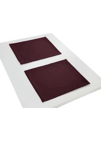Platzset WIRTH "NEWBURY" Gr. 1, lila (aubergine), B:35cm L:40cm, Obermaterial: 67% Polyester, 33% Baumwolle, Platzsets, Platzset