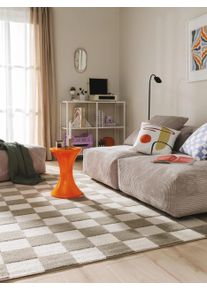 benuta Pop Rug Marta Green/White 160x230 cm - Modern Short Pile Rugs for Every Room