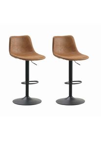 Mid.you , Cognac , Metall, Textil , 45x90x52 cm ,