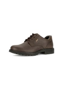 Schn&uuml;rschuh Gabor, Herren, Gr. 9,5 (44), braun, Leder, unifarben, Schuhe Schn&uuml;rschuh, Basicschuh mit wasserdichter GORE TEX-Membrane, Weite G (=weit)