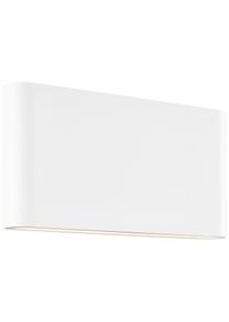 Brilliant Au&szlig;en-Wandleuchte "Welbie", Energieeffizienz: F, wei&szlig;, 1, H: 9cm, 1 Stk., Leuchten, LED-Haust&uuml;rbeleuchtung - zweiseitiger Lichtauslass - 17,5cm Breite, Au&szlig;en-Wandleuchte