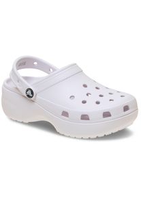 Clog Crocs "Classic Platform Clog W", Damen, Gr. 42, wei&szlig; (grape ice), Croslite&trade;, Schuhe Clog, Sommerschuh, Schlappen, Hausschuh, trendige Plateausohle