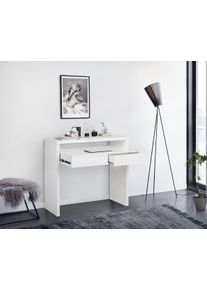Schreibtisch WOODMAN "Console10", wei&szlig;, B:100cm H:88cm T:36cm, Tische, Schreibtisch, puristisches Design, Breite 36 - 56 cm, FSC-zertifiziert