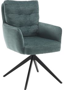 Esszimmerstuhl Home Affaire "Sant Tropez", gr&uuml;n (gr&uuml;n, schwarz, gr&uuml;n), B:60cm H:92cm T:67cm, St&uuml;hle, Esszimmerstuhl