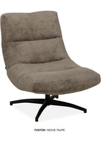 Sessel OMG DESIGN "Foxton", taupe, B:77,5cm H:88,5cm T:92,5cm, Sessel, Sessel, bequemer Sessel, mit Drehgestell und