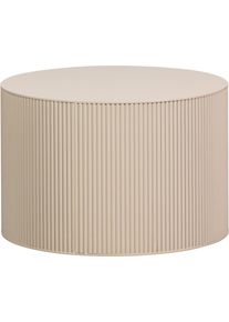 Beistelltisch Woood "Prague", beige, B:60cm H:40cm T:60cm, Tische, Beistelltisch, runde Form, aus gepresstem Plattenmaterial, H&ouml;he 40 x &oslash; 60 cm