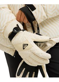 Snowboardhandschuhe Roxy "Roxy Jetty", Damen, Gr. S, beige (biscotti frosty axs), Kunstfaser, Handschuhe Snowboardhandschuhe
