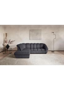 Ecksofa COTTA "Mado, Breite 260 cm", grau (lava), B:260cm H:88cm T:104cm, 100% POLYESTER (PES), Sofas, Ecksofa, verschiedene Sofas individuell kombinierbar