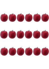 Weihnachtsfigur CREATIV DECO "Weihnachtsdeko rot", rot, H:8cm &Oslash;:8cm, Kunststoff, Dekofiguren, Weihnachtsfigur, Apfel, &Oslash; ca. 8 cm