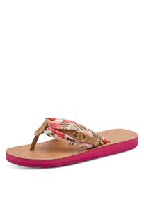 Zehentrenner Tamaris, Damen, Gr. 38, pink (fuchsia), Lederimitat, Textil, Schuhe Zehentrenner, Dianette, Sommerschuh, Strandschuh mit verschiedenen Motiven