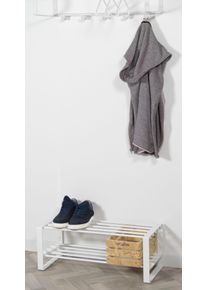 Schuhregal SPINDER DESIGN "REX", wei&szlig;, B:70cm H:29cm T:27cm, Stahl, Regale, Schuhregal, Metall, Breite 70 cm