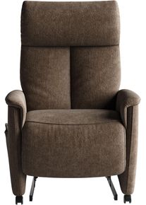 Sit & More TV-Sessel SIT & MORE "Cremona Comfort Plus", braun, B:87cm H:116cm T:89cm, 100% Polyester, Sessel, TV-Sessel, bis 200 Kg belastbar, mit Herz-Waage Funktion