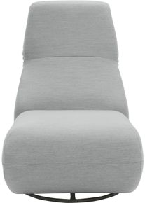 Sessel DOMO collection "Sonner, wahlweise mit Swivelfunktion", silber, B:68cm H:67cm T:88cm, 100% Olefin, Sessel, Sessel, Um 360 Grad drehbar, R&uuml;cken aufstellbar, Drehsessel