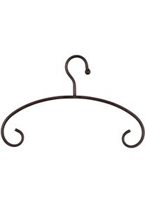 Kleiderb&uuml;gel AMBIENTE HAUS "Kleiderb&uuml;gel aus eisen - antikbraun", braun (antikbraun), B:40cm H:27cm T:2cm, Eisen, Kleiderb&uuml;gel, Kleiderb&uuml;gel