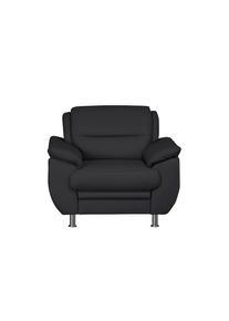 Sit & More Sessel SIT & MORE "Mailand, B: 99 cm", schwarz, B:99cm H:85cm T:90cm, Luxus-Kunstleder;Kunstleder Softlux;NaturLEDER (echtes Rindleder)/Korpus passendes Kunstleder Softlux;Luxus-Microfaser Altara Nubuck (100% Polyester), Sessel, Sessel, individuell zu kombinieren