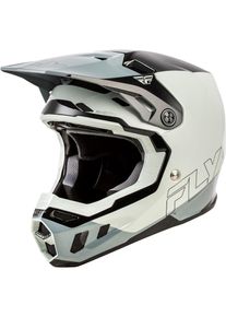 Fly Racing Formula CC Glide, motorcrosshelm , kleur: lichtgrijs/grijs/zwart , maat: XL