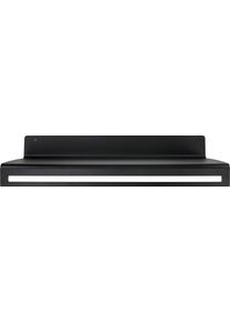 Garderobenleiste SPINDER DESIGN "SWAY 80", schwarz, B:80cm H:18cm T:30cm, Stahl, Garderobenhalter, Garderobenleiste, 2-in-1 Wandregal + Garderobe
