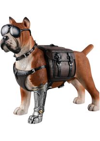 Dekofigur Mirrors and More "FRANKIE", braun (vielfarbig), B:16,5cm H:36cm, Polyresin, Dekofiguren, Dekofigur, Dekofigur im Steampunk Look