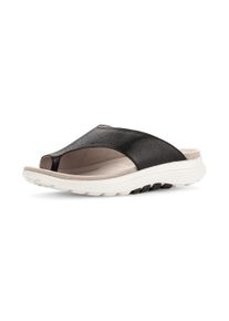 Dianette ROLLINGSOFT, Damen, Gr. 40, schwarz, Glattleder, Schuhe Dianette, Zehentrenner, Sommerschuh mit weichem Zehensteg, G-Weite