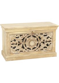 Garderoben-Set Sit "Lakadee", beige (natur), Massivholz, Kastenm&ouml;bel-Sets, Garderoben-Set, mit orientalischen Schnitzereien