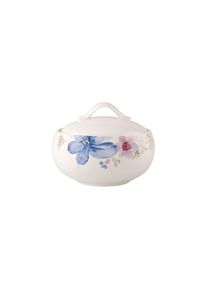 Villeroy & Boch Zuckerstreuer VILLEROY & BOCH "Zuckerdose Mariefleur Gris Basic 370 ml bunt", bunt, Zuckerstreuer, Zuckerstreuer