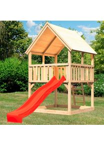 Spielturm Konifera "Lenie", beige (natur), Spielt&uuml;rme, KinderB:200cm H:345cm T:200cm, Holzwerkstoff, Spielturm, BxTxH: 200x200x345 cm, B:200cm H:345cm T:200cm
