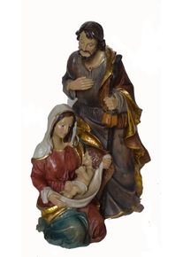 Krippenfigur ALFRED KOLBE "Familienblock, Weihnachtsdeko", bunt, H:25,5cm, Polyresin (Kunststein), Dekofiguren, Krippenfigur, H&ouml;he 25,5 cm
