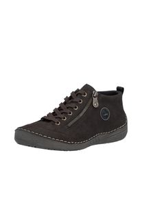 Schn&uuml;rboots Rieker, Damen, Gr. 41, braun, Lederimitat, Schuhe Schn&uuml;rboots, Sneaker, Schn&uuml;rschuh, Outdoorschuh mit Rei&szlig;verschluss