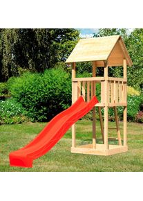 Spielturm Konifera "Rosie", beige (natur), Spielt&uuml;rme, KinderB:107cm H:291cm T:107cm, Holzwerkstoff, Spielturm, BxTxH: 107x107x291 cm, B:107cm H:291cm T:107cm