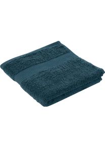 G&ouml;zze Handt&uuml;cher G&Ouml;ZZE "New York", blau (petrol), B:50cm L:100cm, Frottier, Obermaterial: 100% Baumwolle, Handt&uuml;cher, Handt&uuml;cher, im Set, moderne Uni-Farben, mit strukturierter Borte, reine Baumwolle