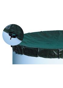 Pool-Abdeckplane MY POOL BWT "f&uuml;r Ovalformbecken", gr&uuml;n (gr&uuml;n, schwarz), B:455cm L:680cm, Polyethylen (PE), Planen, Pool-Abdeckplane, Gesamtma&szlig;: 680x455 cm